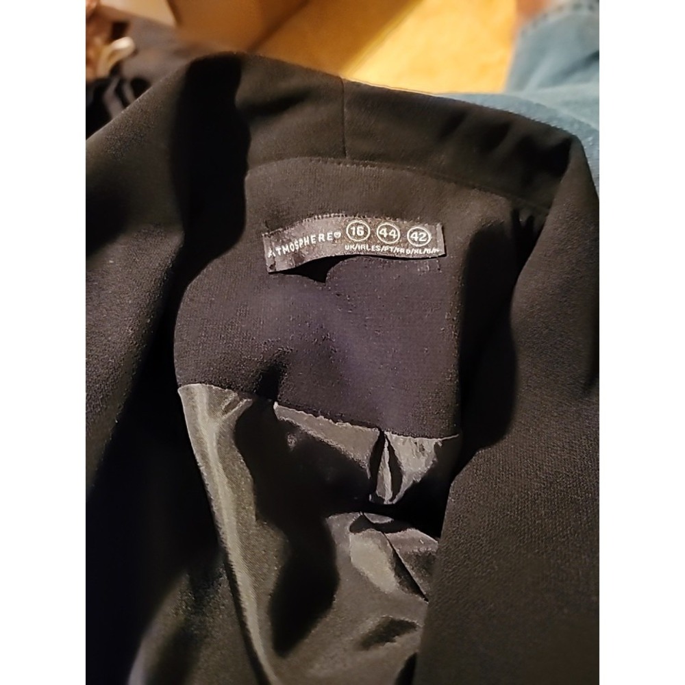 Atmoshere Black Professional Pocketed Blazer  Size US Size 12 - Picture 5 of 5
